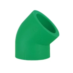 PPR Plastic Elbow 45 Degree Chanal Size 1/2 inch OD 29 mm Green | Chanal Company for investments